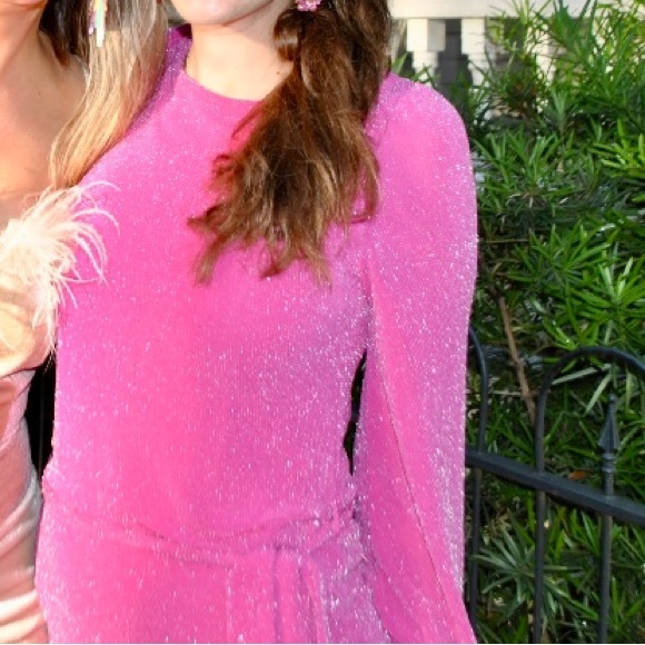 Fraiche by J Bling Long Sleeve Minidress Pink - Small - NWT. Nordstrom - Picture 3 of 6